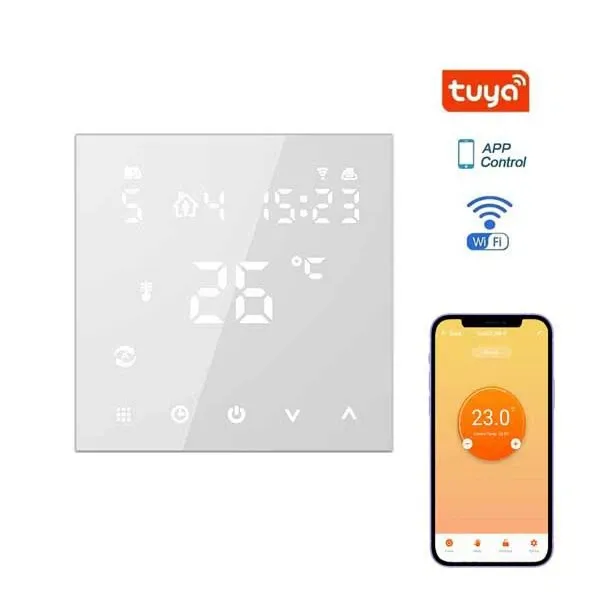 M3 Smart WiFi termostat 16A za električno podno grijanje (crni)