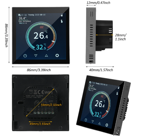 M4 Smart HYT001 WiFi termostat 16A za električno podno grijanje