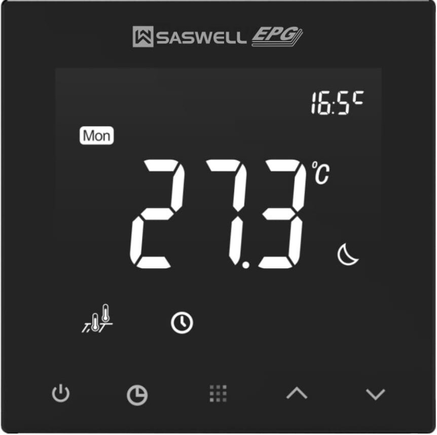 Saswell 922 WiFi digitalni termostat 16A za električno podno grijanje - galerija 1
